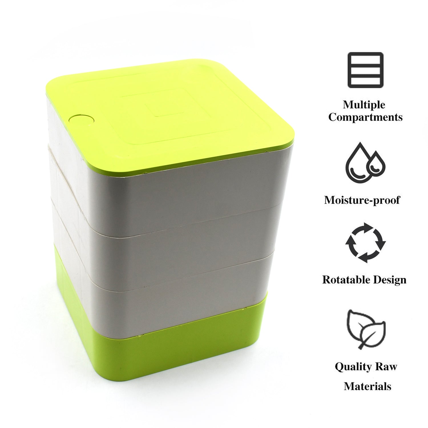 4023B 4 Layers Jewelry Box, 360 Degree Rotating Jewelry Box, Jewelry and Earring Organizer Box, Accessory Storage Box 4023B 4 Layers Jewelry Box, 360 Degree Rotating Jewelry Box, Jewelry and Earring Organizer Box, Accessory Storage Box
